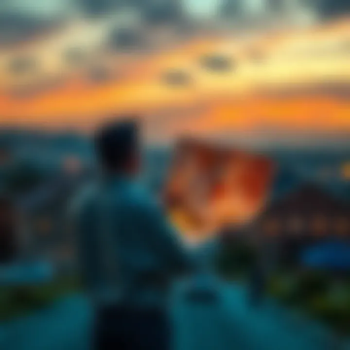 A person stands at a crossroads holding a map, looking contemplative about their next steps.