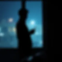 A person stands by a window holding a phone, appearing contemplative about reaching out after a period of silence.