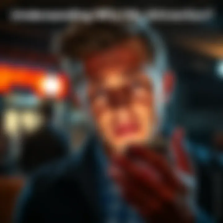 A person looking perplexed while glancing at their phone, reflecting on unanswered messages regarding a prior attraction.