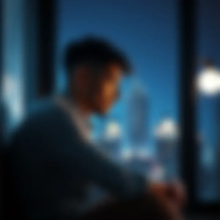 A person sitting with a thoughtful expression, gazing out a window, indicating internal struggle and emotional exhaustion.