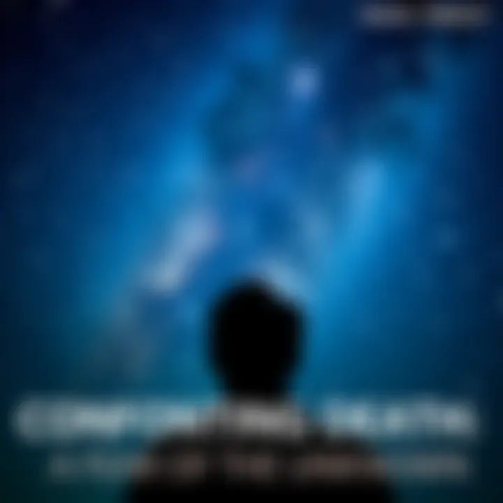 A person gazing up at a starry night sky, reflecting on life and afterlife.