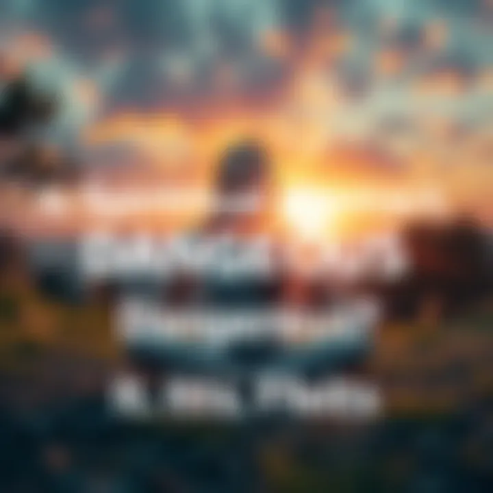 A person sitting cross-legged on the ground, eyes closed, surrounded by nature, practicing meditation