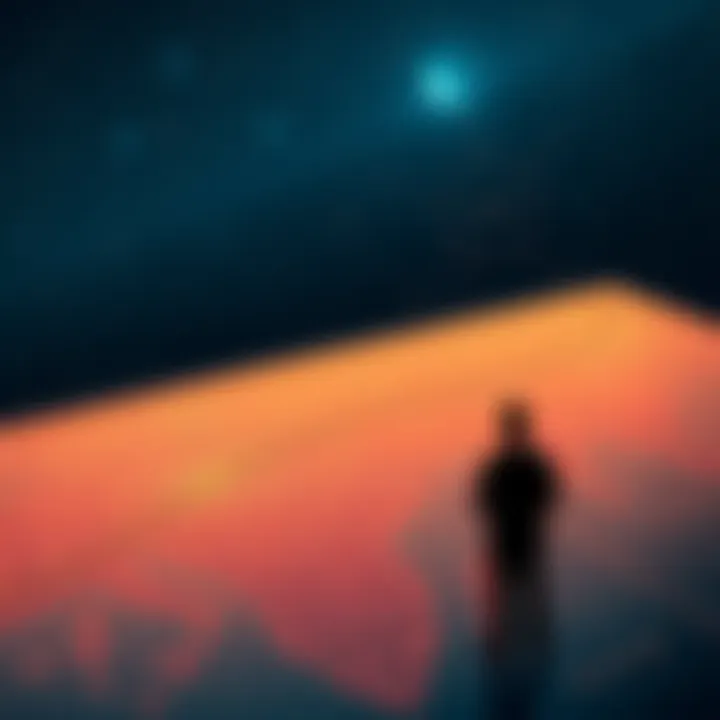 A person looks thoughtfully at a map highlighting a Pluto line, symbolizing their unique journey and experiences tied to Astrocartography.