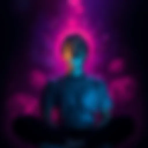 A person sitting calmly with eyes closed, surrounded by a soft glow, symbolizing overcoming fear of astral projection.