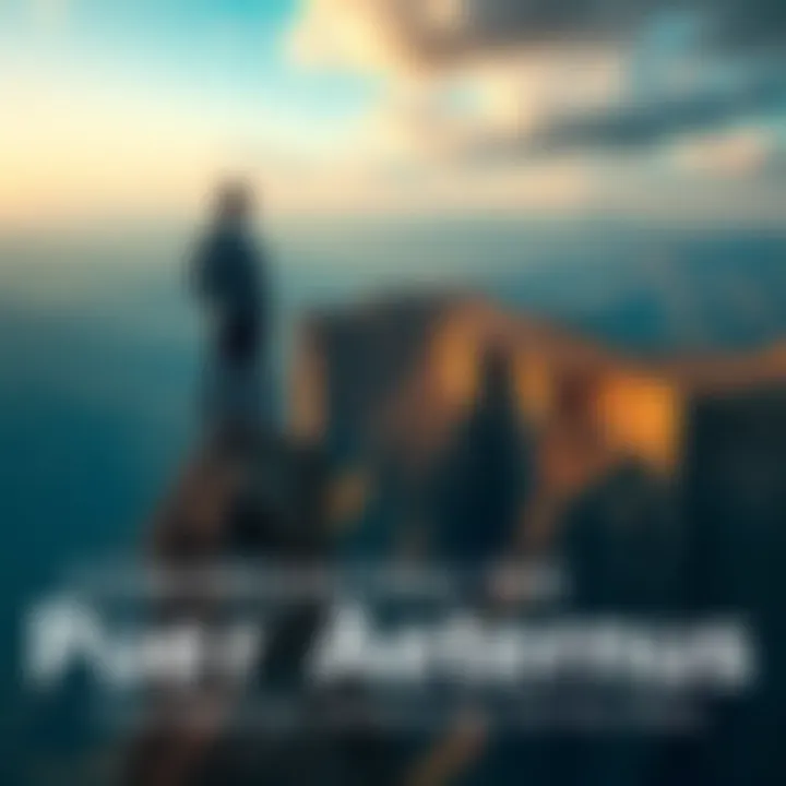 A person stands at the edge of a cliff, looking at the vast landscape ahead, symbolizing the journey from fear to embracing life's risks.