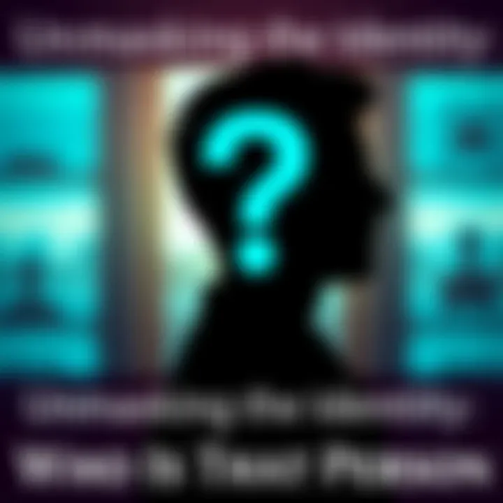 A silhouette of a person with a question mark above their head, symbolizing the question of identity.