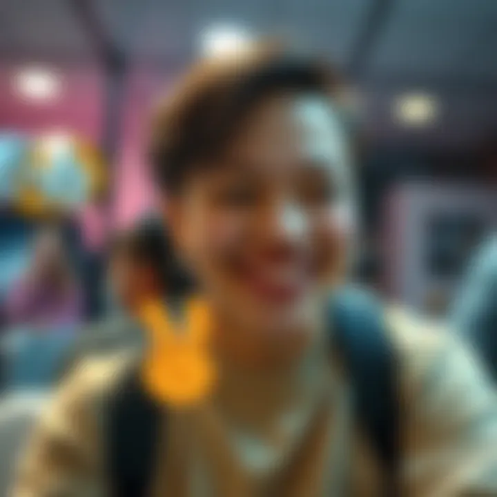 A person smiling with a playful expression, conveying light-heartedness and amusement, showcasing the 'Heh 🤭' reaction in a chat setting.