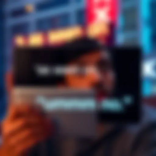 A person looking surprised while reading a statement with the phrase 'as seen on X' and a reply 'ummm no' highlighted on a screen.