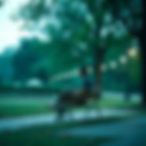 A person sitting on a bench in a quiet park, looking contemplative and distant, surrounded by nature and solitude