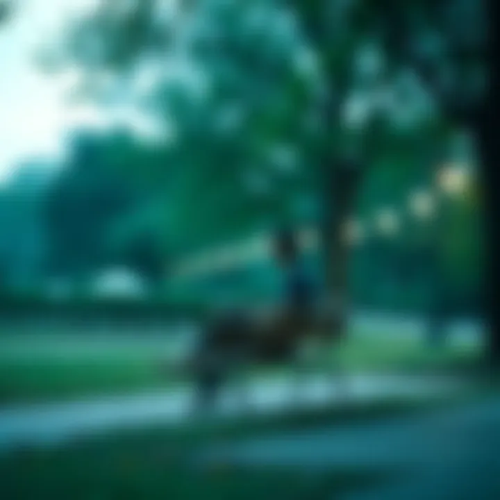 A person sitting on a bench in a quiet park, looking contemplative and distant, surrounded by nature and solitude