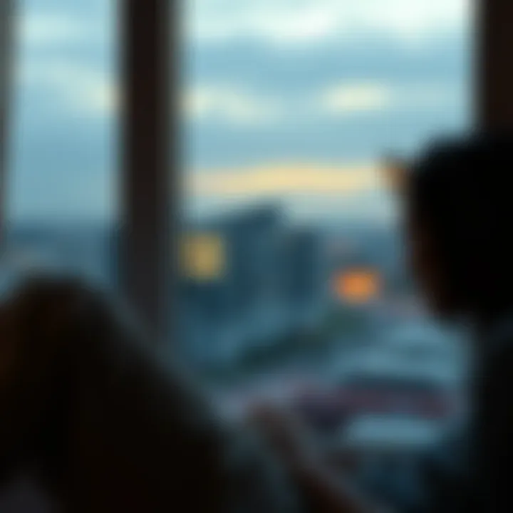 Person reflecting on life experiences A thoughtful person sitting by a window, looking outside, contemplating their life and experiences during major life events.