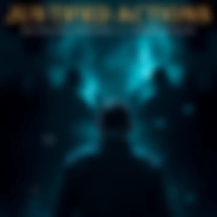 A person sitting alone, contemplating their decisions with a thoughtful expression, surrounded by dark and light elements symbolizing moral conflict.