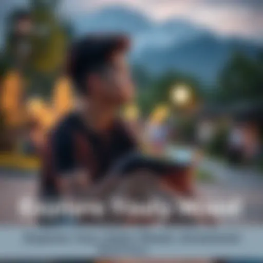 A person sitting outdoors with a notebook, looking thoughtful while reflecting on their daily emotions.