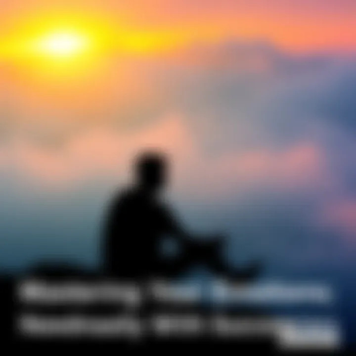 Person Reflecting on Emotions A person sitting in a serene environment, contemplating their emotions and thoughts, symbolizing the connection between feelings and success.