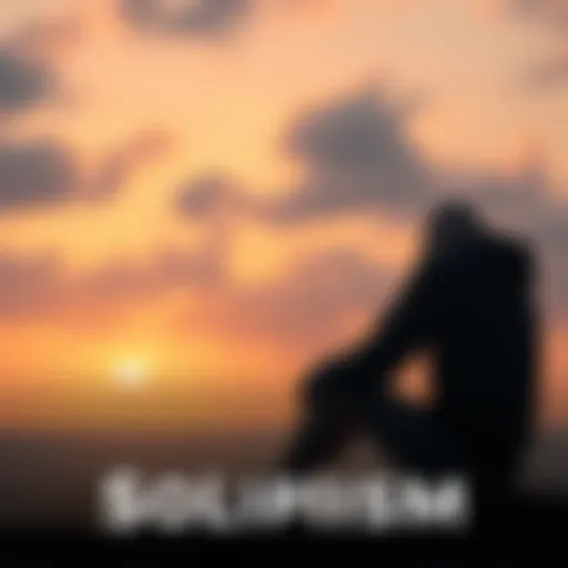 A person sitting alone in a calm setting, deep in thought, contemplating the nature of reality and perception.