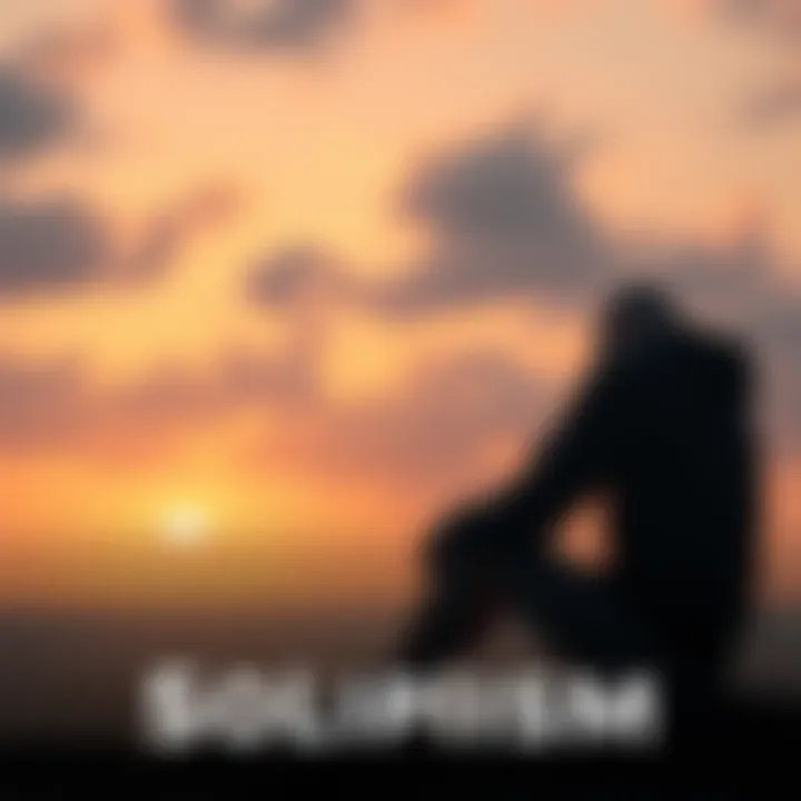 A person sitting alone in a calm setting, deep in thought, contemplating the nature of reality and perception.