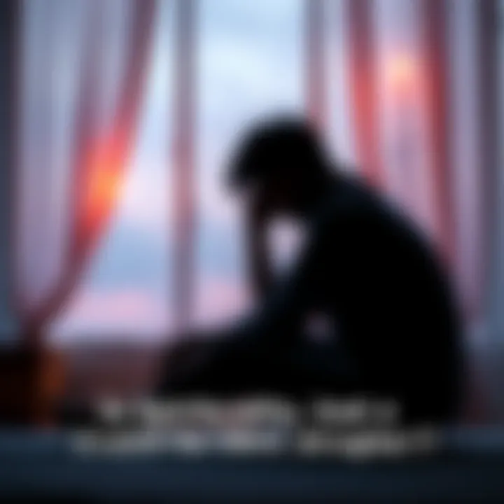 Person reflecting on spirituality A thoughtful person sitting in a serene space, pondering spirituality and life's challenges.