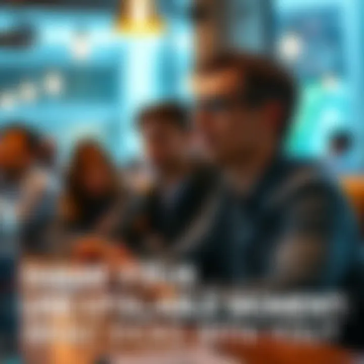 A person sitting at a table, sharing an intriguing personal experience with friends, looking thoughtful and engaged.