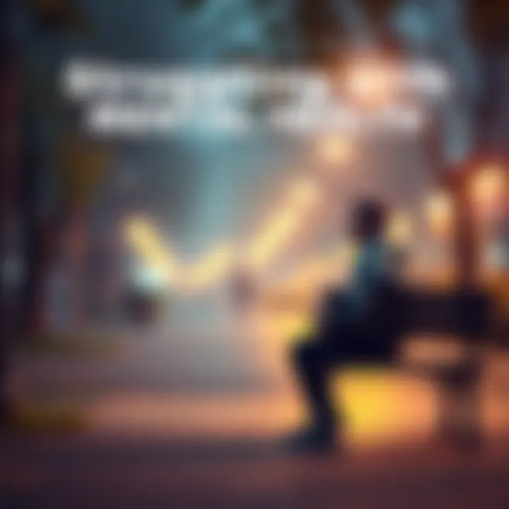 A individual deep in thought while seated on a park bench, reflecting on their mental health struggles.
