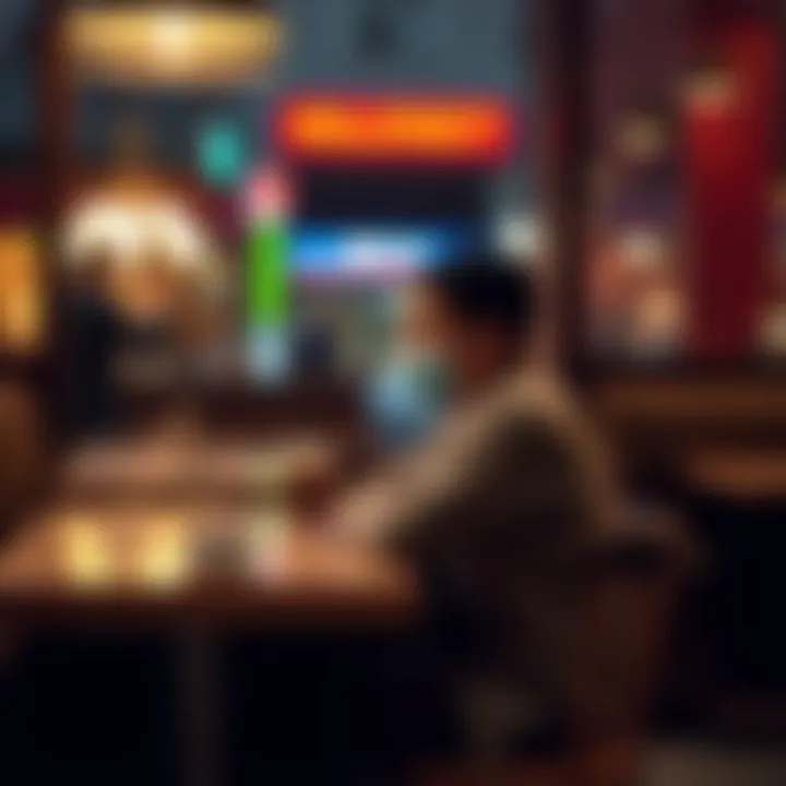 A person sits alone at a café table, looking thoughtful while sipping a drink, representing the choice to keep thoughts private in daily life.