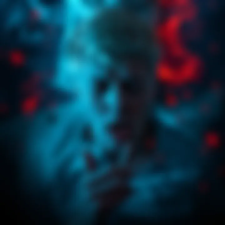 A person lying in bed with a distressed expression, surrounded by a dark and chaotic dreamscape, depicting their struggle between control and nightmare.