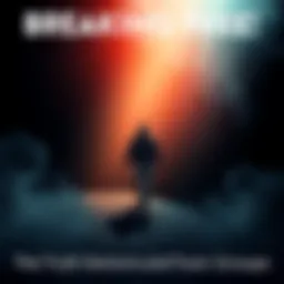 A person walking away from dark shadows towards light, symbolizing freedom from toxic groups and a new perspective on spirituality.