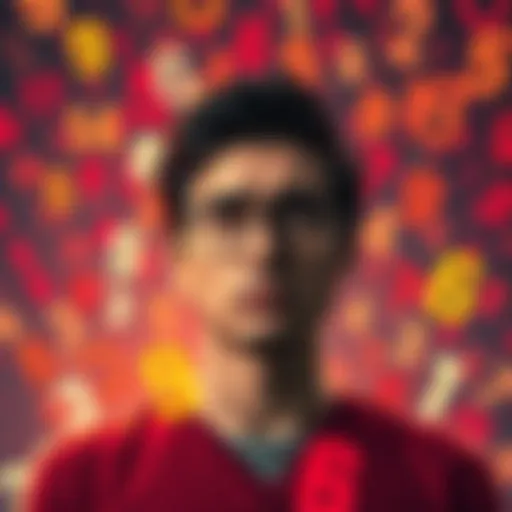 A person looking at various numbers floating around them, expressing confusion and curiosity about their meaning.