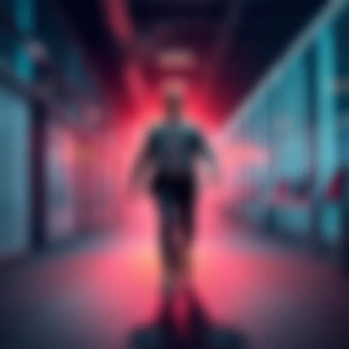 A person confidently stepping forward to take charge in a professional setting, symbolizing leadership and empowerment.