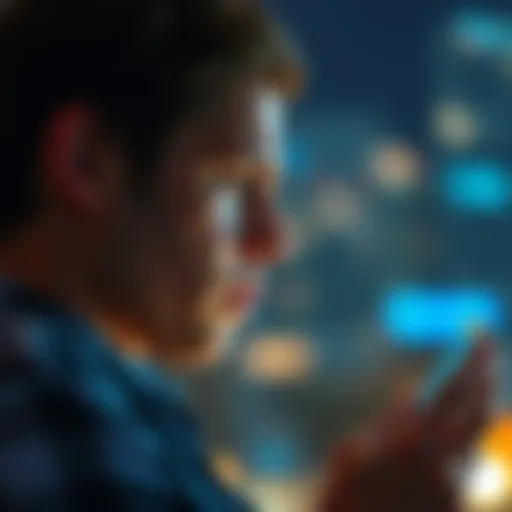 A person looking frustrated while waiting for a text response on their phone, symbolizing slow texting habits of Taureans.