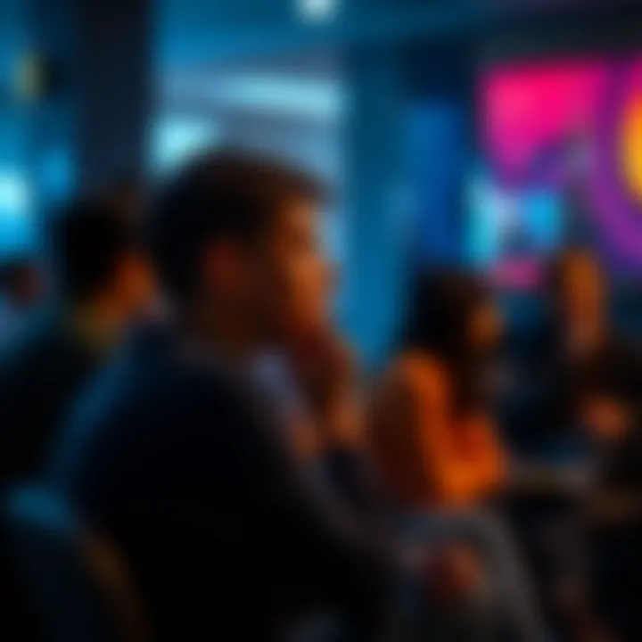 Individual sitting quietly, reflecting while engaging in a discussion with others, showcasing moments of silence and awareness