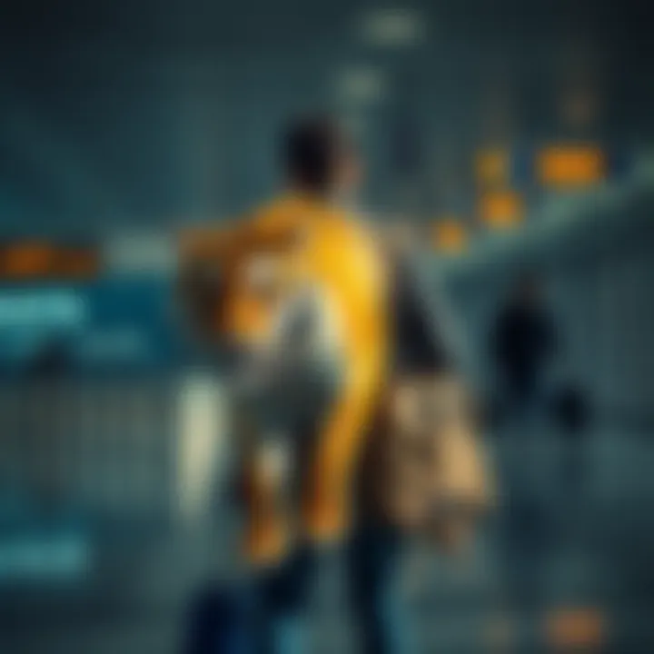 A person carries a pet tiger through Atlanta airport, reflecting on life's challenges.