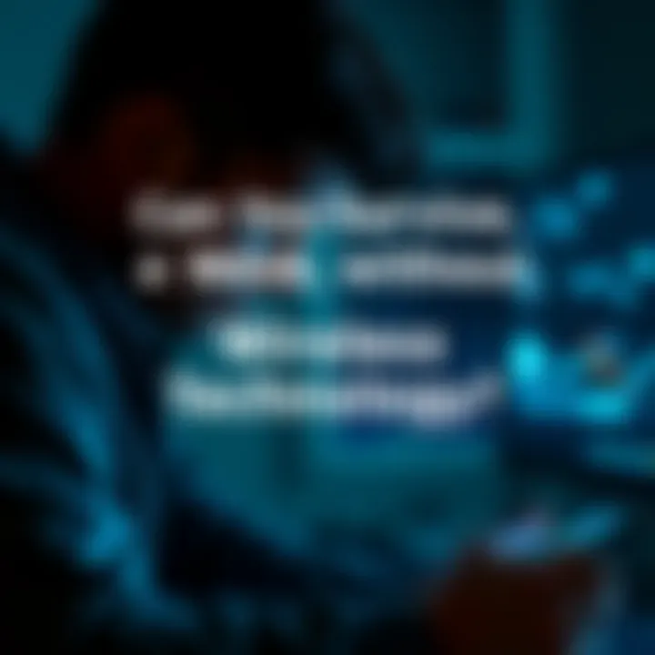 Individual turning off wireless devices to participate in a week-long challenge