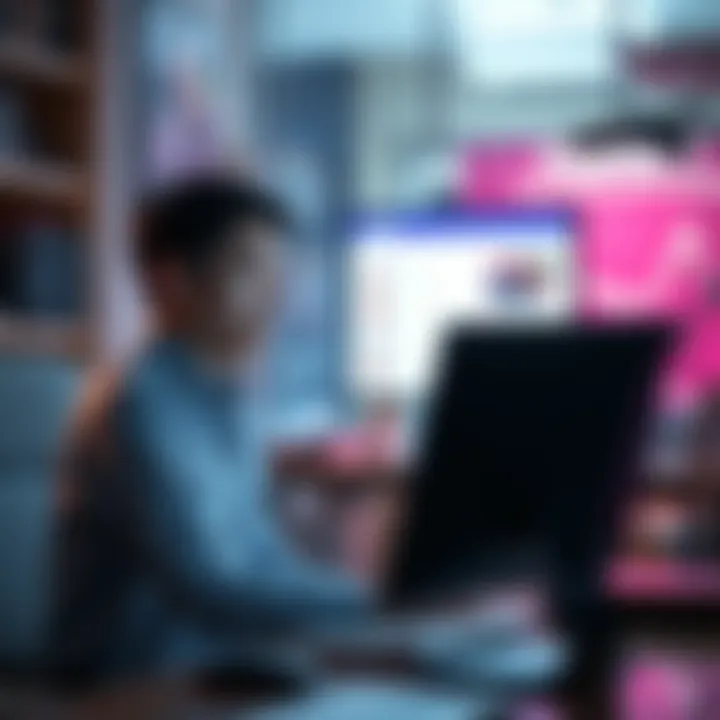 A person sitting at a desk, looking at a screen with ChatGPT open, contemplating their reading options, with a concerned expression.