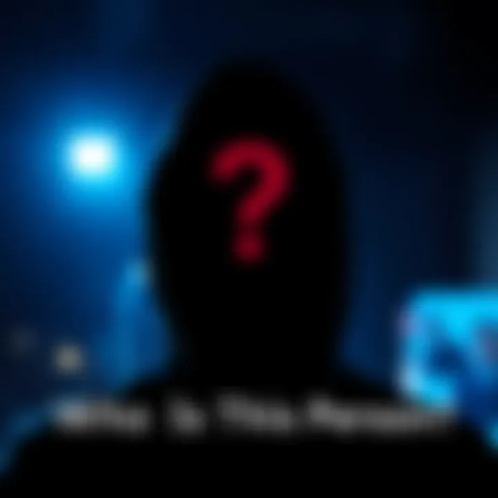 Person in question with a question mark A shadowy figure with a question mark above their head, symbolizing curiosity about their identity.