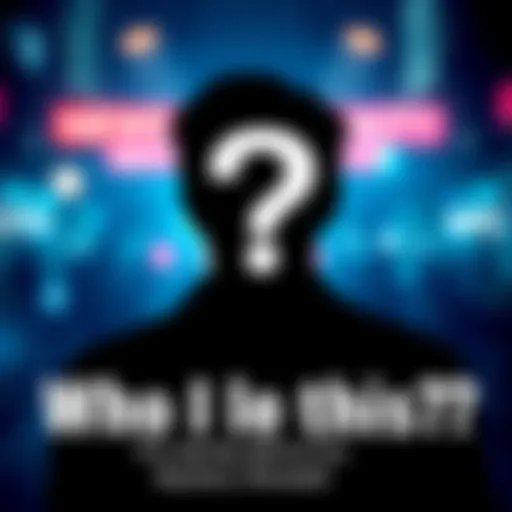 Silhouette of a person with a question mark above their head, symbolizing an identity search.