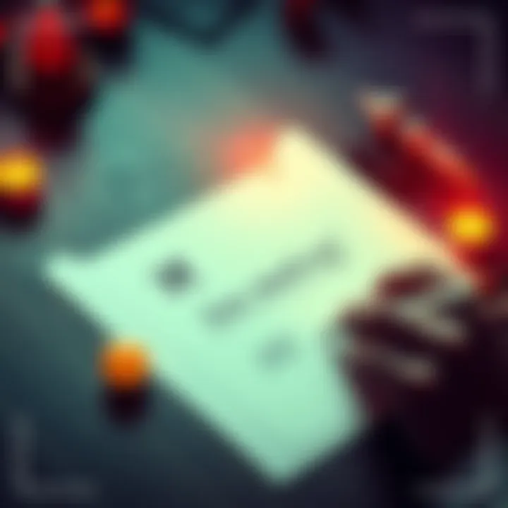 Person writing a question for a reading A hand writing a clear question on paper with initials and a zodiac sign emoji, surrounded by mystical symbols