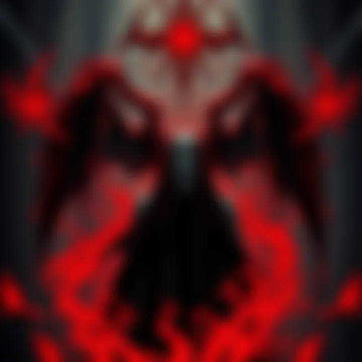 A dark, symbolic illustration showing a person surrounded by sigils and an eerie atmosphere, representing their experiences with Satan.
