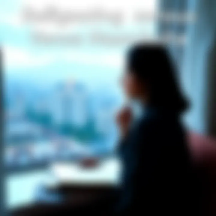 A 28-year-old person sitting quietly, looking thoughtfully out a window, with a journal and pen beside them, symbolizing introspection during Venus Mahadasha.