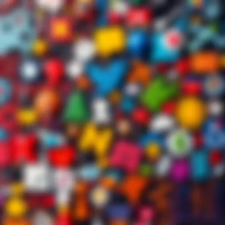 A colorful collage representing different personality traits like playfulness, competitiveness, and kindness with icons and symbols.