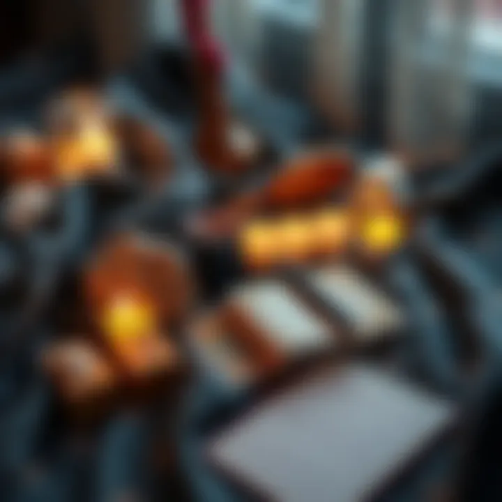 A cozy setup featuring tarot cards, crystals, and a notepad, symbolizing personalized written readings for guidance.
