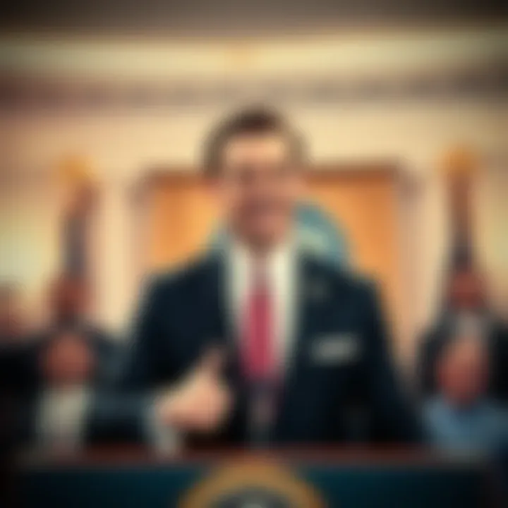 Pete Hegseth at White House briefing showing his nametag with a spelling error