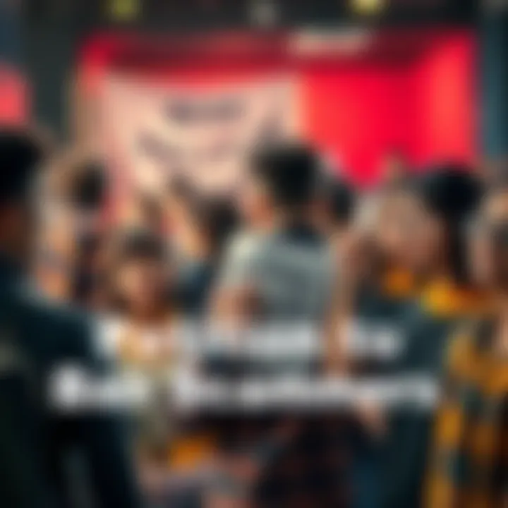 A group of people holding a petition against unresponsive readers in a community