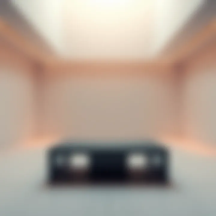 A simple table in a minimalist room symbolizing the essence of objects and perception.