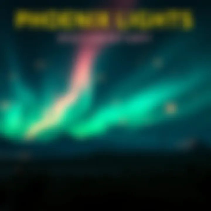 Phoenix Lights Documentary Cover Astounding visual representation of the Phoenix Lights event at night with glowing orbs in the sky