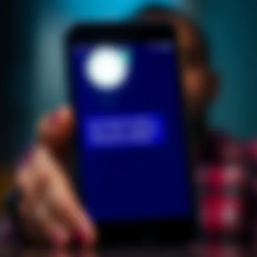 A phone showing a text message from an ex-partner that expresses mixed emotions