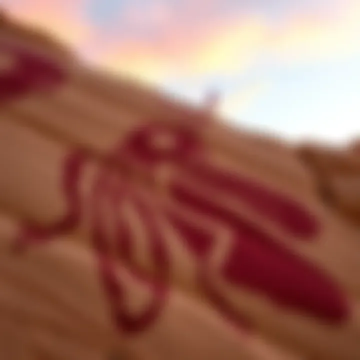 Pictograph of an anthropomorphic figure Ancient pictograph in Barrier Canyon showing a figure with bug eyes and antennae