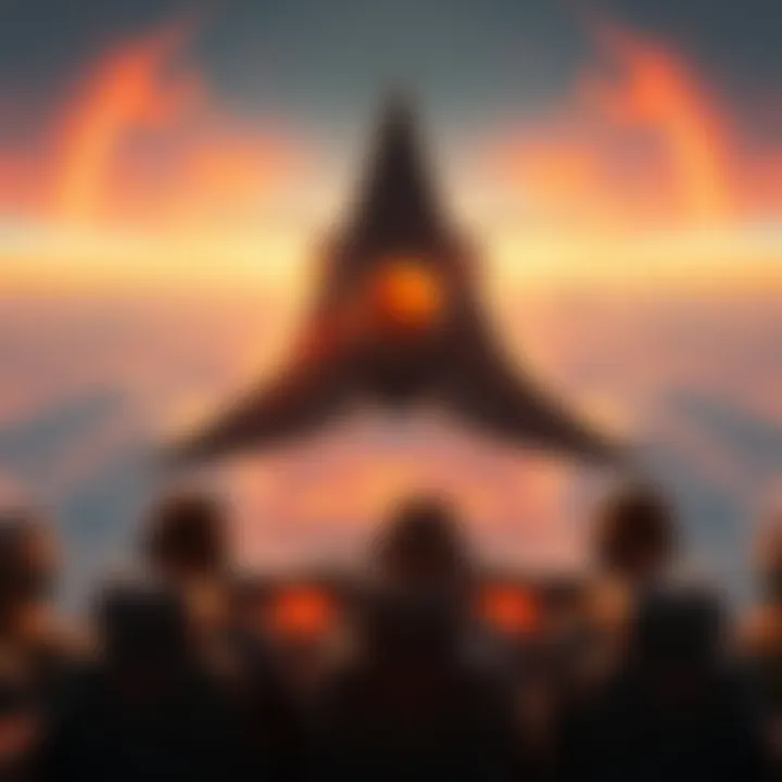 Four pilots in aircraft looking up at a large triangular UAP in the sky over Florida, showcasing its central hole and sleek design.