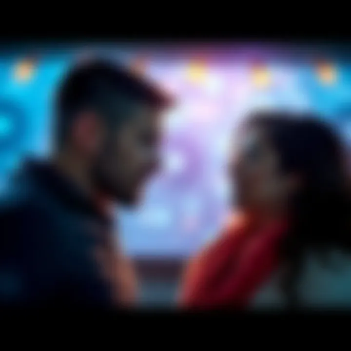 A Piscean man and a woman engage in a deep conversation, expressing emotions and connection