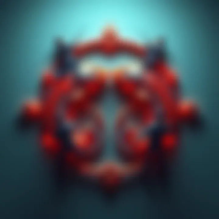 Pisces symbol with exes reconnecting Symbol of Pisces with figures representing ex-partners trying to reconnect