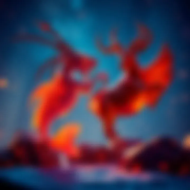 Two zodiac signs, Pisces and Aries, depicted as symbols, illustrating the emotional challenges in their friendship.